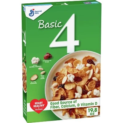 General Mills Basic 4 Multigrain Cereal With Fruit & Almonds, Fruit & Almonds
