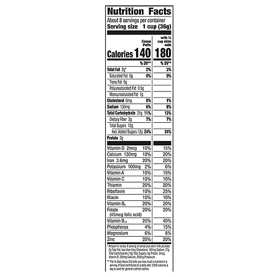 Cocoa Puffs Breakfast Cereal  10.4oz
