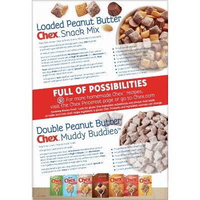 Chex Peanut Butter Gluten Free Breakfast Cereal 12.2oz General Mills