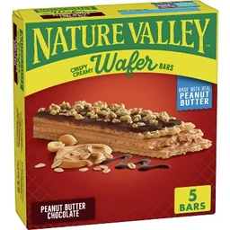 Nature Valley Nature Valley PB Chocolate Crispy Creamy Wafer Bar  6.5oz/5ct