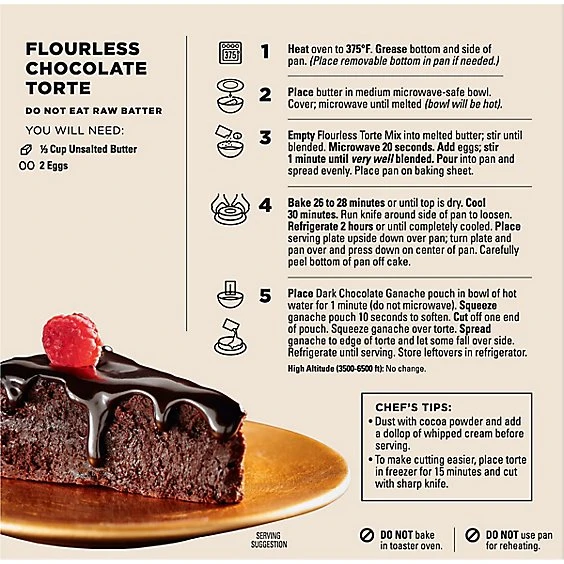 Godiva Flourless Chocolate Torte Baking Mix