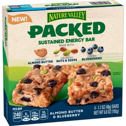 Nature Valley Nature Valley Packed Sustained Energy Bar Almond Butter Blueberry 6.8oz