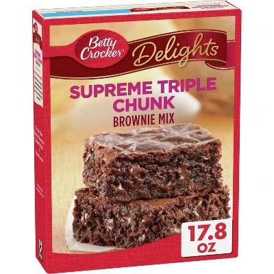 Betty Crocker Supreme Triple Chunk Brownie Mix  17.8oz