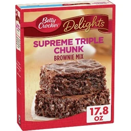Betty Crocker Betty Crocker Supreme Triple Chunk Brownie Mix  17.8oz