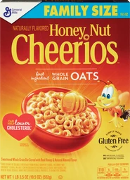 Cheerios Cheerios Sweetened Whole Grain Oat Cereal With Real Honey & Natural Almond Flavor, Honey Nut