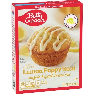 Betty Crocker Lemon Poppy Seed Muffin Mix  15.4oz