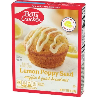 Betty Crocker Lemon Poppy Seed Muffin Mix  15.4oz