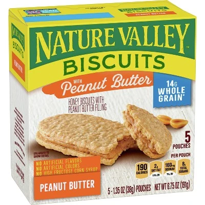 Natural Valley Peanut Butter Biscuits  5ct