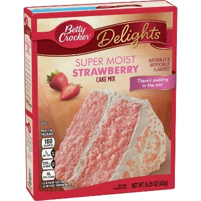 Betty Crocker Super Moist Strawberry Cake Mix  15.25oz