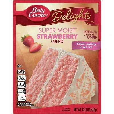 Betty Crocker Super Moist Strawberry Cake Mix  15.25oz