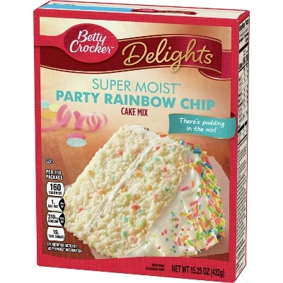 Betty Crocker Rainbow Chip Cake Mix  15.25oz