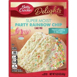 Betty Crocker Betty Crocker Rainbow Chip Cake Mix  15.25oz