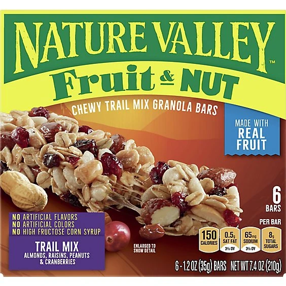 Nature Valley Chewy Trail Mix Fruit & Nut Bars 6ct