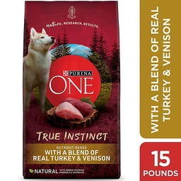  Purina ONE Dog Food Dry Smartblend Turkey & Venison  15 Lb