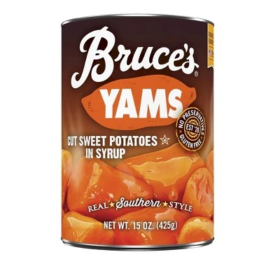 Bruce's Yams Cut Sweet Potatoes in Syrup  15oz