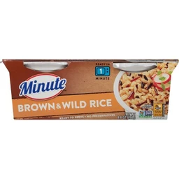 Minute Rice Minute Brown & Wild Microwaveable Rice Bowl  8.8oz 2pk