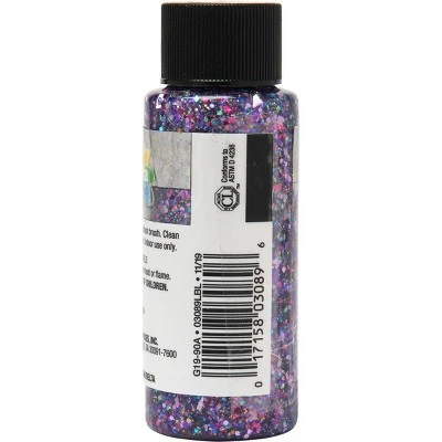 Delta Ceramcoat Glitter Explosion Acrylic Paint (2oz)  Princess