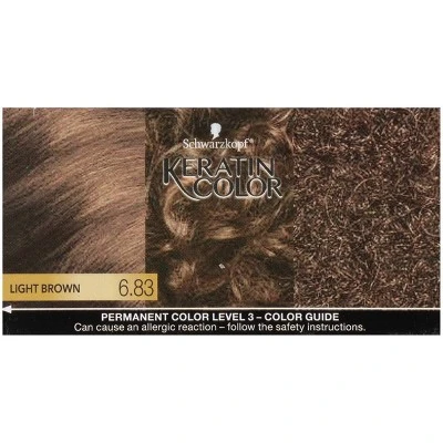 Schwarzkopf Keratin Color Light Brown Permanent Hair Color  6.2oz