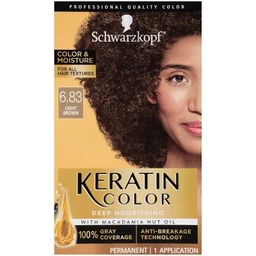 Schwarzkopf Schwarzkopf Keratin Color Light Brown Permanent Hair Color  6.2oz