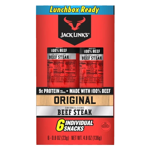 Jack Link's Beef Steak Original 6ct / .8oz