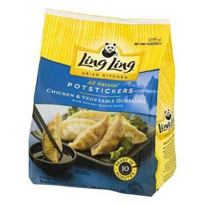 Ling Ling Asian Kitchen Frozen Chicken & Vegetable Potstickers  24oz