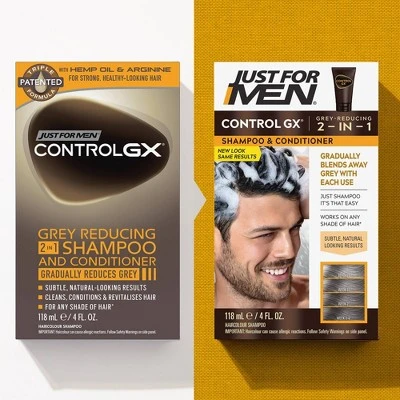 Just For Men Control GX 2 in 1 Shampoo & Conditioner – 4 fl oz