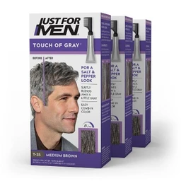 Just For Men Just For Men Touch of Gray, Gray Hair Coloring for Men's with Comb Applicator Great for a Salt & Pe