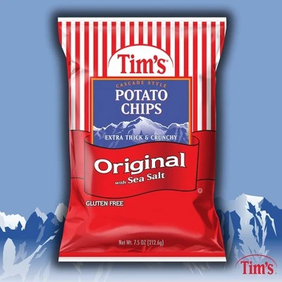 Tim's Original with Sea Salt Extra Thick & Crunchy Potato Chips 7.5oz