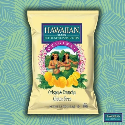 Hawaiian Original Crispy & Crunchy Kettle Style Potato Chips  7.5oz