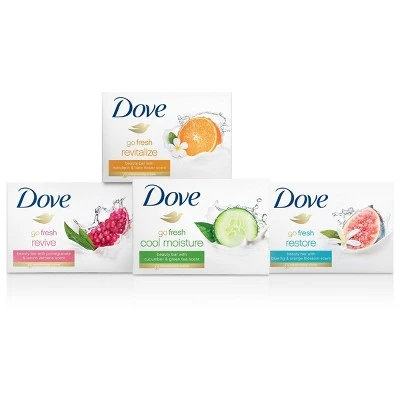 Dove Fresh Revive Pomegranate & Lemon Verbena Beauty Bar Soap 3.75oz/8ct