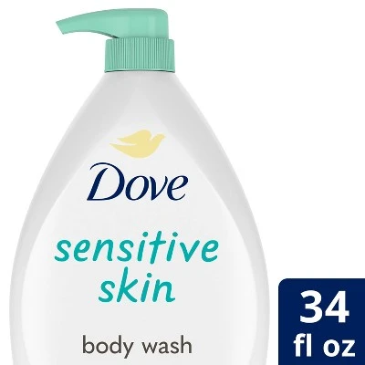 Dove Sensitive Skin Sulfate Free Body Wash  34 fl oz