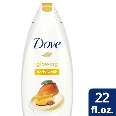Dove Glowing Mango & Almond Butter Body Wash Soap 22 fl oz