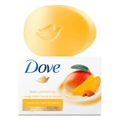 Dove Mango & Almond Butter Beauty Bar Soap  3.75oz/4ct