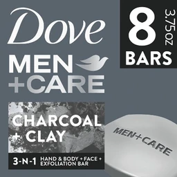 Dove Men+Care Dove Men+Care Elements Charcoal + Clay Body & Face Bar Soap 3.75oz/8ct