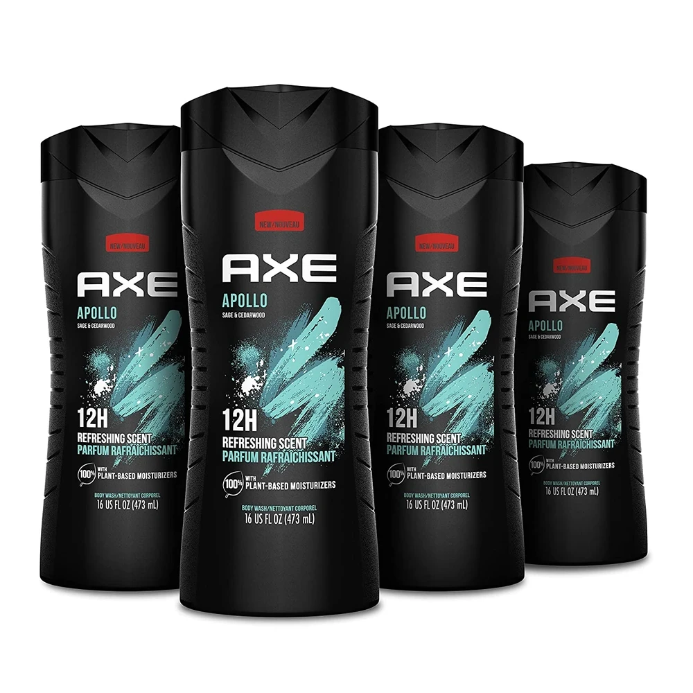 AXE Apollo Clean + Fresh Sage & Cedarwood Scent Body Wash Soap  24 fl oz