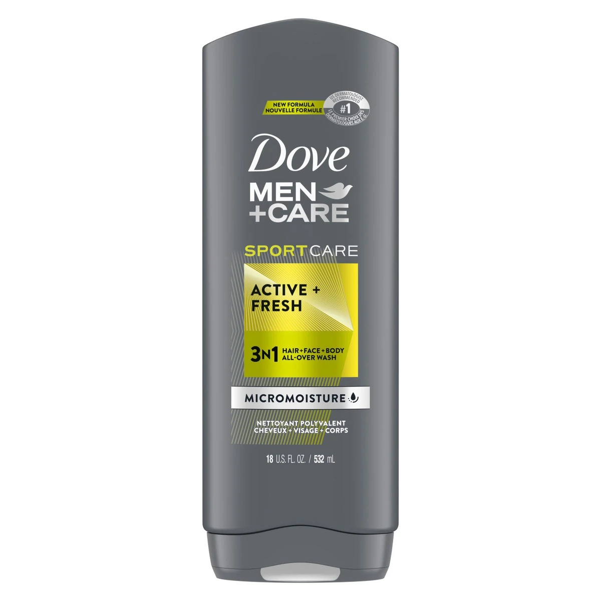 Dove Men+Care Sport Care Active + Fresh Micro Moisture Strengthening Body Wash  18 fl oz