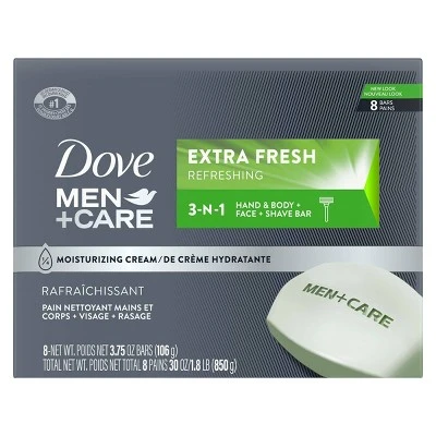 DoveMen+Care Extra Fresh Body & Face Bar Soap