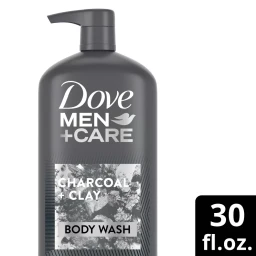 Dove Men+Care Dove Men's Charcoal Clay Body Wash Pump  30 fl oz