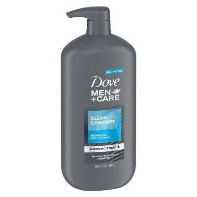 Dove Men's Clean Comfort Body Wash Pump  30 fl oz