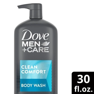 Dove Men's Clean Comfort Body Wash Pump  30 fl oz