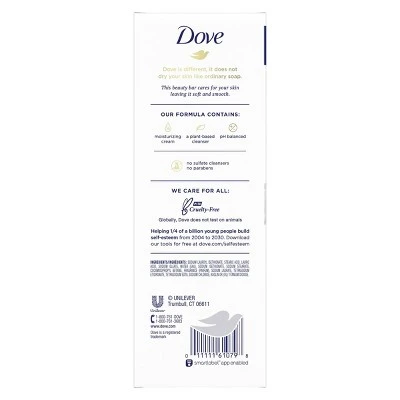 Dove White Moisturizing Beauty Bar Soap  3.75oz/8ct