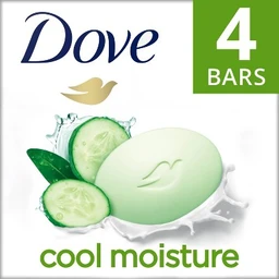 Dove Beauty Dove Cool Moisture Beauty Bar Soap Cucumber & Green Tea  3.75oz/4ct