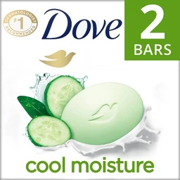 Dove Beauty Dove Cool Moisture Beauty Bar Soap Cucumber & Green Tea  3.75oz/2ct