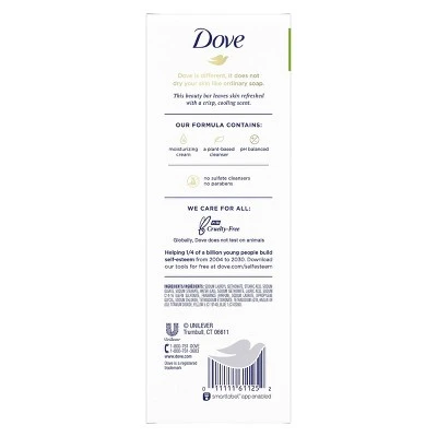 Dove Cool Moisture Beauty Bar Soap Cucumber & Green Tea  3.75oz/8ct