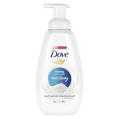 Dove Deep Moisture Shower Foam Body Wash for Dry Skin  13.5 fl oz