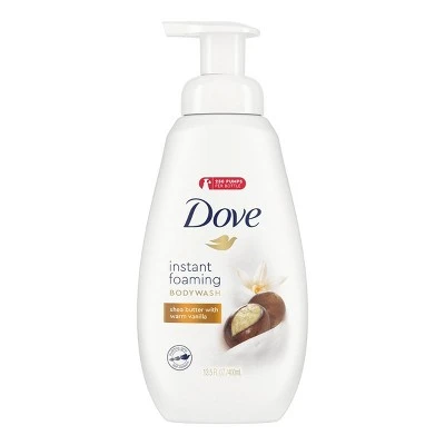 Dove Shea Butter & Warm Vanilla Shower Foam Body Wash  13.5 fl oz