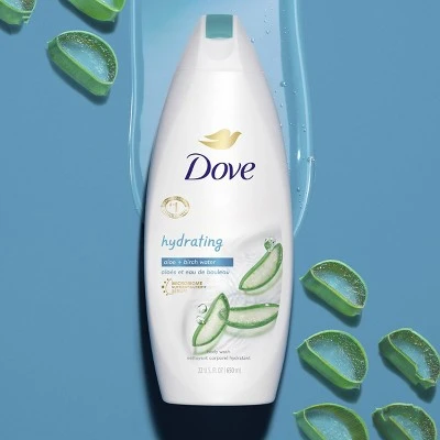 Dove go Fresh Aloe & Birch Body Wash  22 fl oz