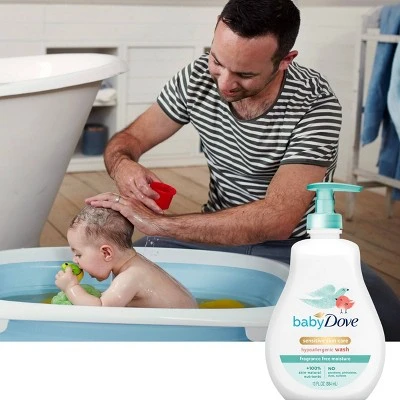 Baby Dove Sensitive Moisture Tip to Toe Fragrance Free Wash 13oz