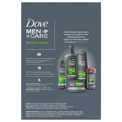 Dove Men+Care Extra Fresh Micro Moisture Cooling Body Wash  18 fl oz/2pk