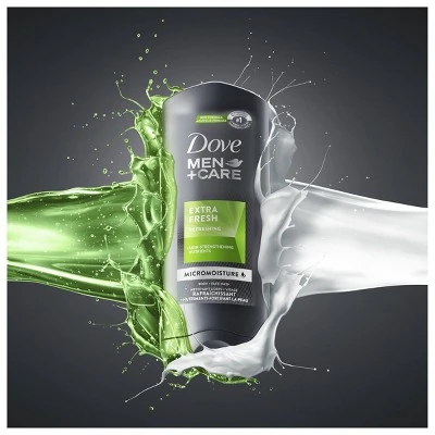 Dove Men+Care Extra Fresh Micro Moisture Cooling Body Wash  18 fl oz/2pk